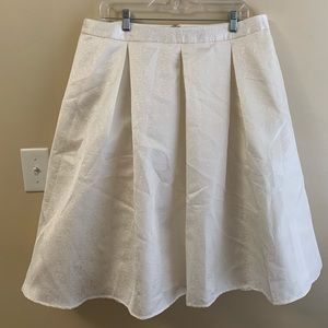 Express Ivory Brocade Skirt